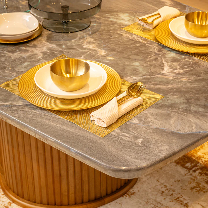 KILLIAN Marble Dining Set Full View